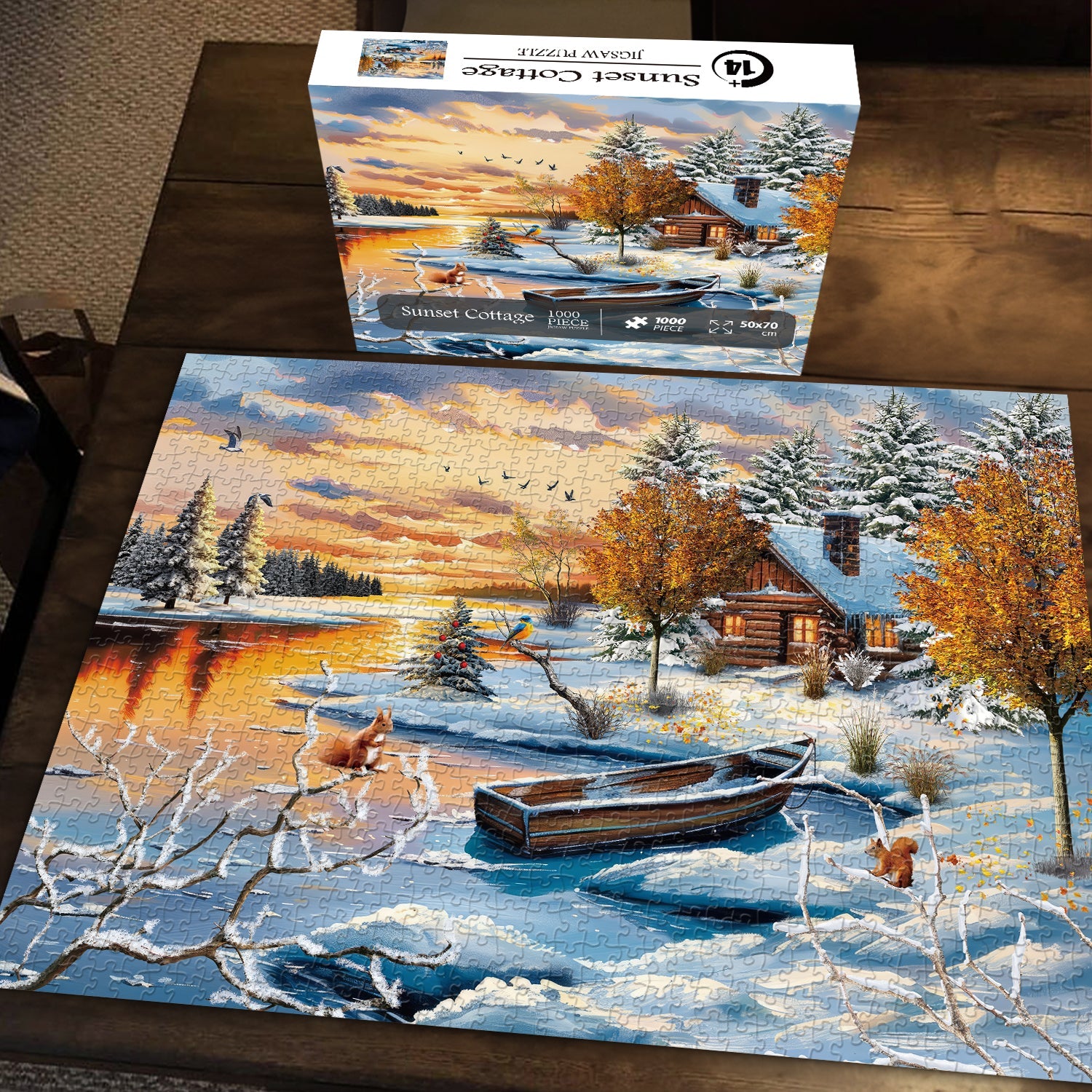 Sunset Cottage Jigsaw Puzzle 1000 Pieces