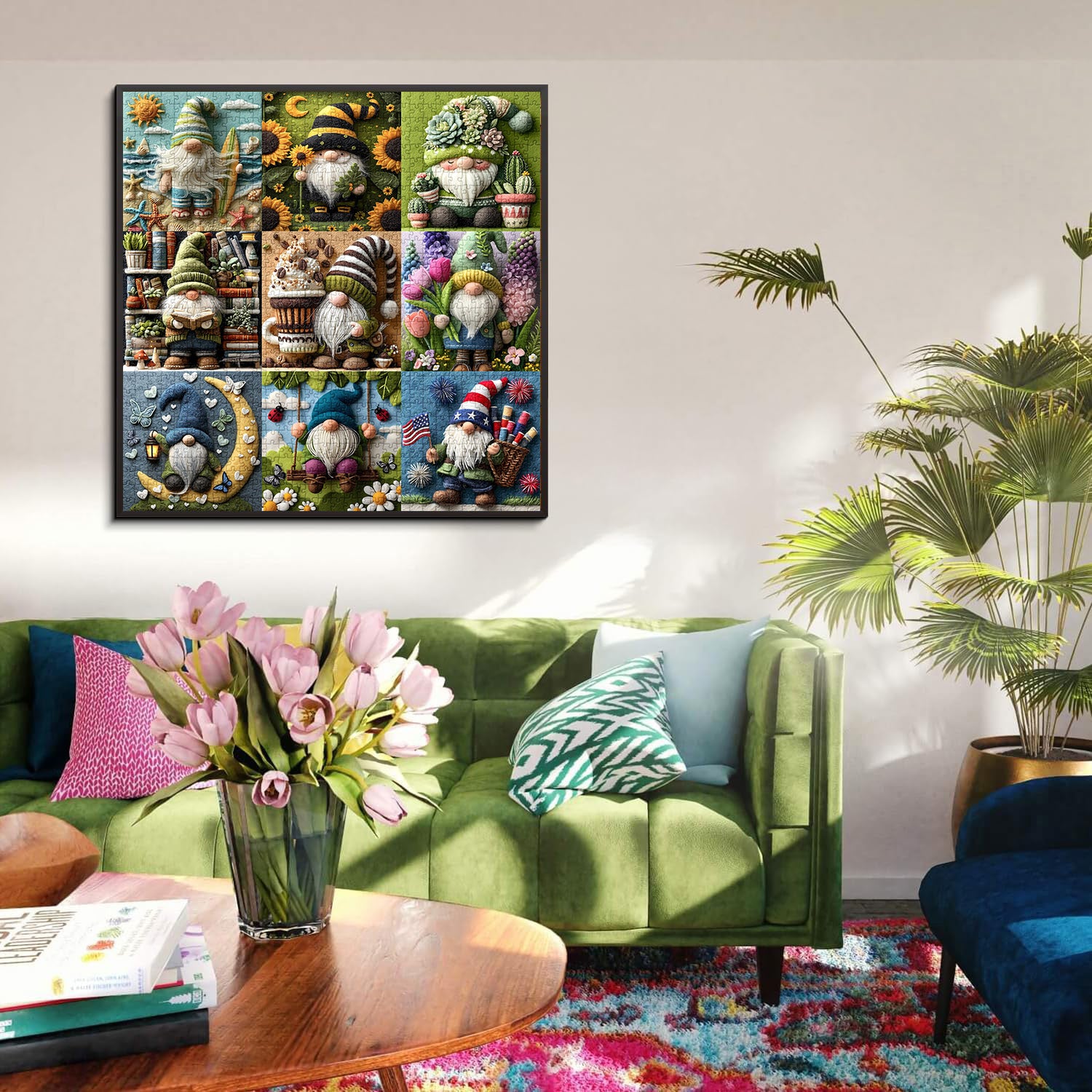 Joyful Gnome Jigsaw Puzzle 1000 Pieces