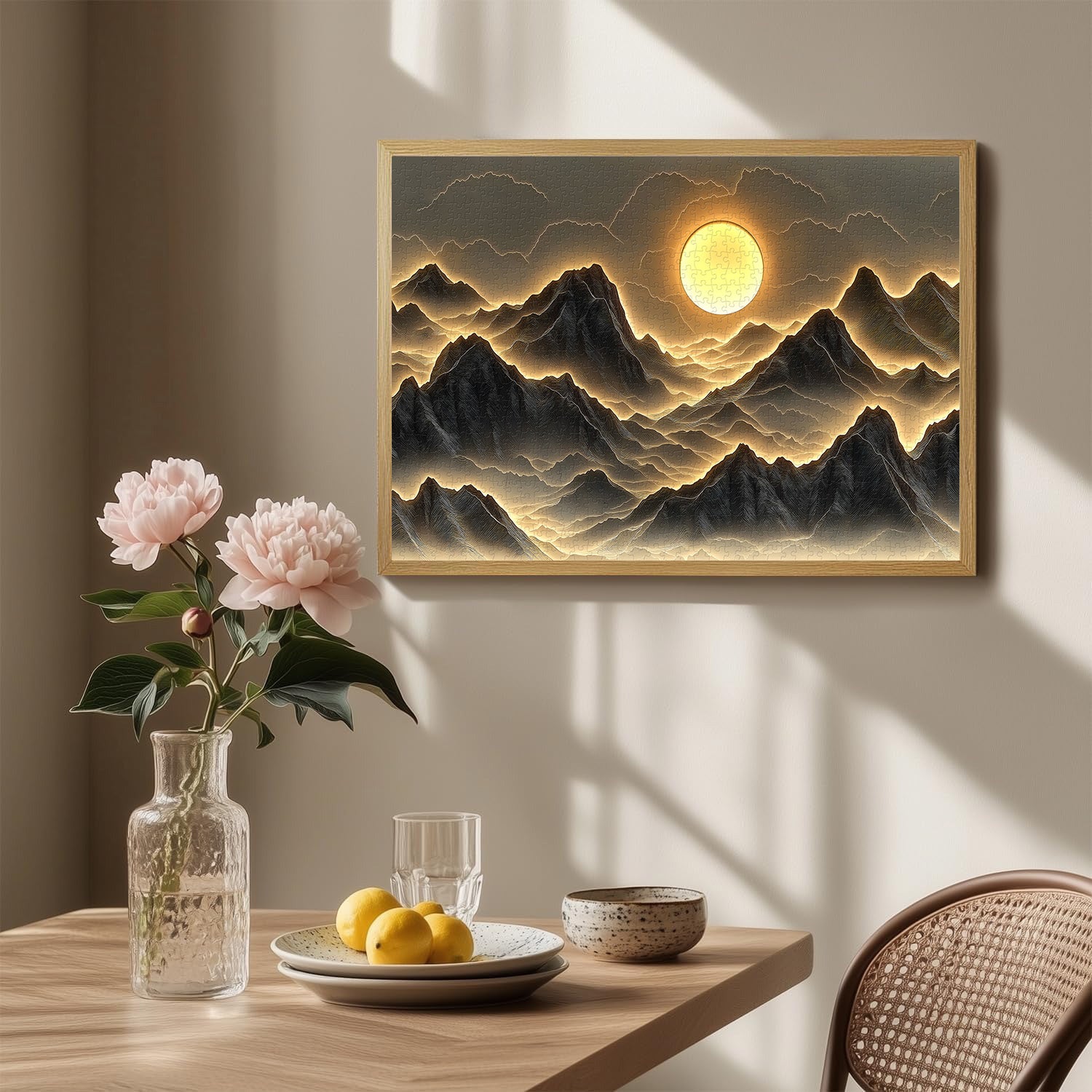 Golden Mountains Jigsaw Puzzle 1000 Pieces