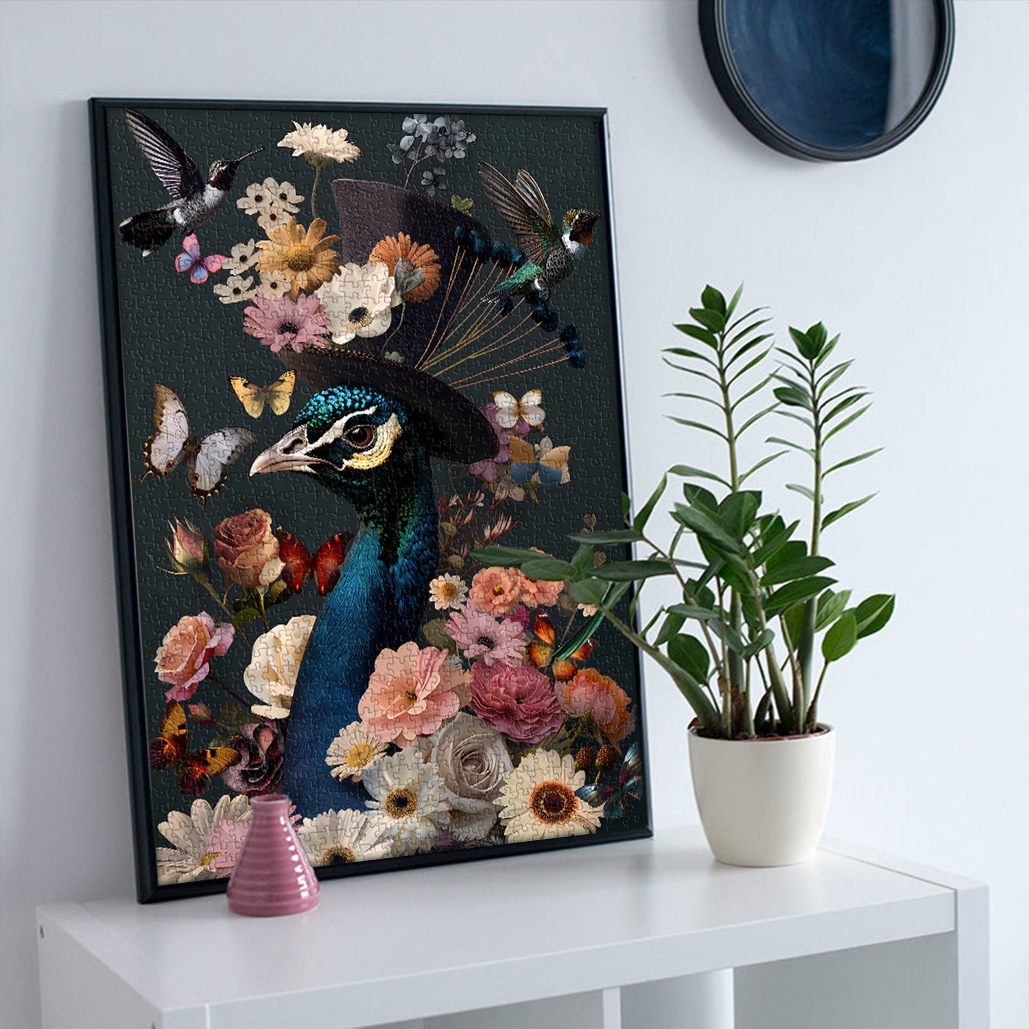 Floral Peacock Jigsaw Puzzle 1000 Pieces