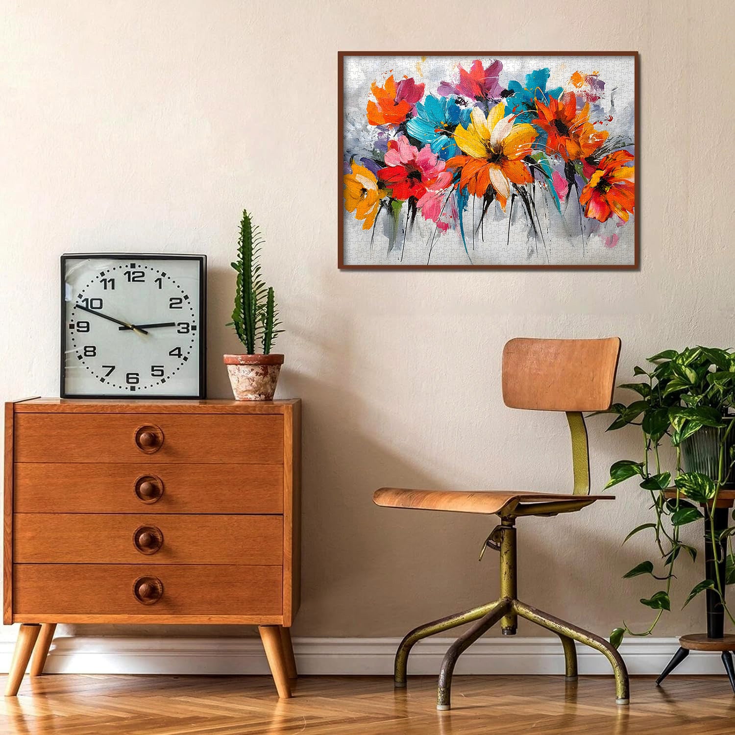 Colorful Floral Charm Jigsaw Puzzle 1000 Pieces