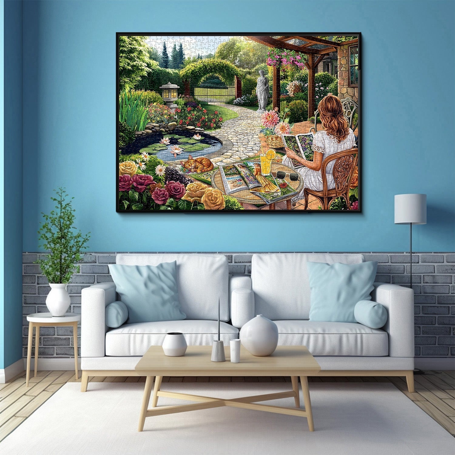 Accogliente puzzle di cortile puzzle 1000 pezzi