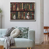 Weihnachts -Stickerei Regal Puzzle 500 Stücke
