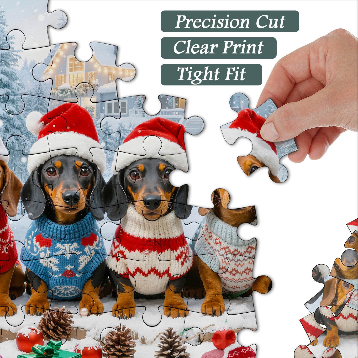 Santa's Pup Posse Jigsaw Puzzle 1000 Pieces
