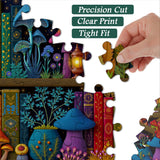 Puzzle Bibliothèque de champignons enchantés 1000 pièces