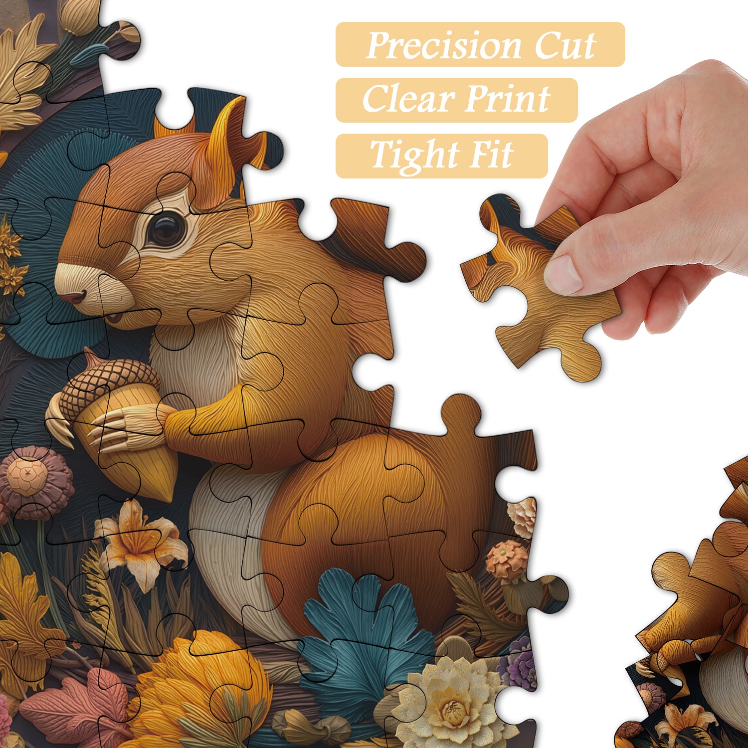 Puzzle puzzle da scoiattolo in legno 1000 pezzi