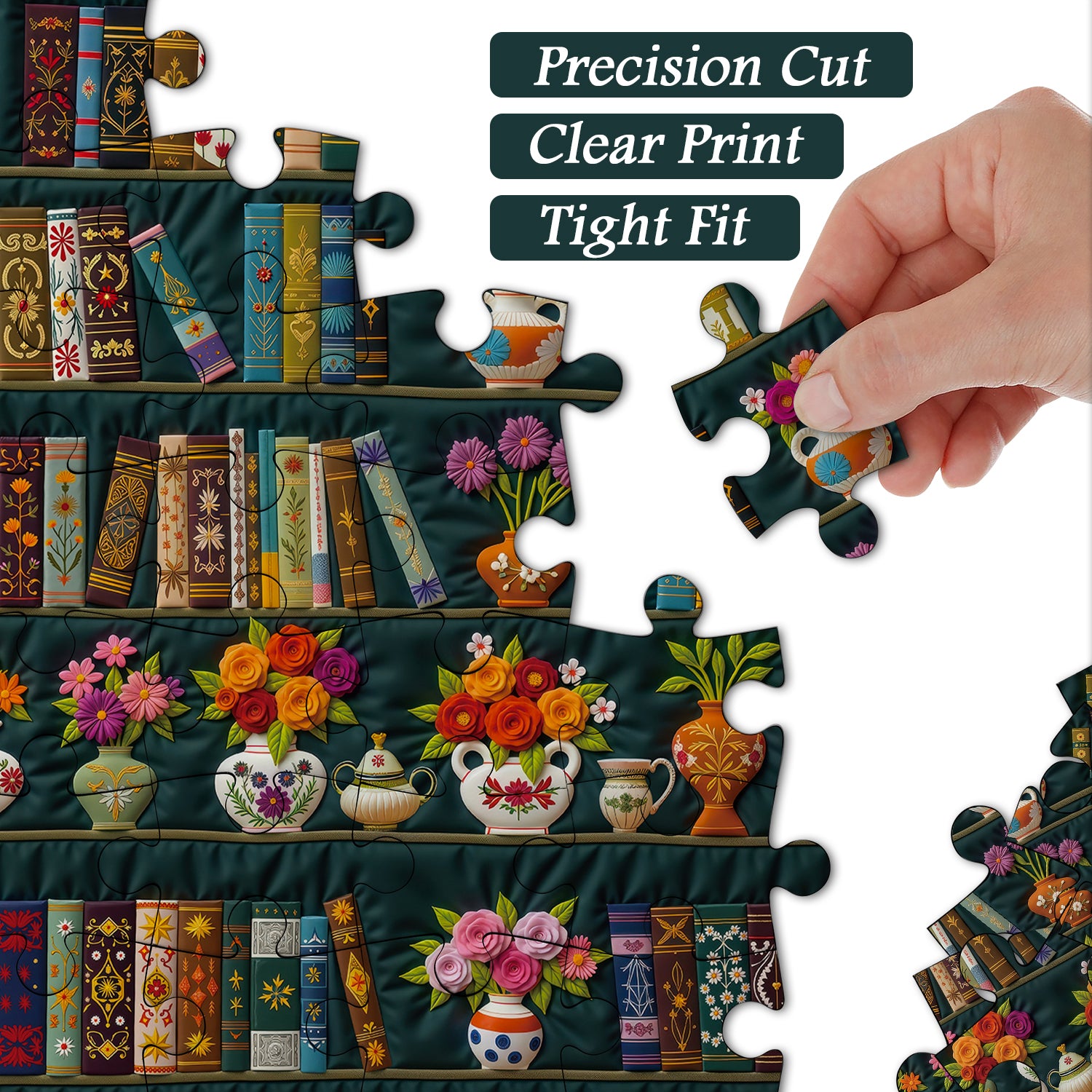 Puzzle da giardino con mensola, 1000 pezzi