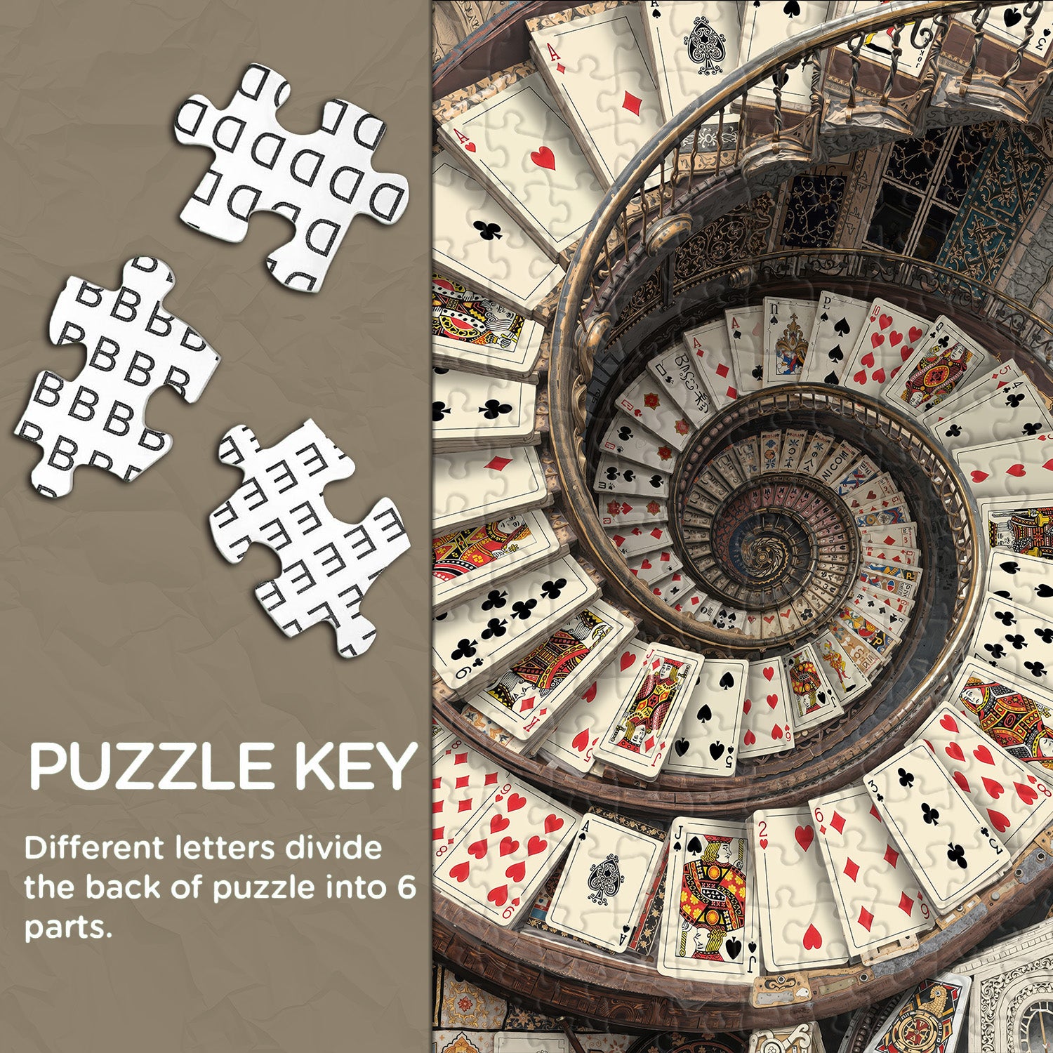 Carte Escalier en spirale Puzzle 1000 pièces 1000 pièces