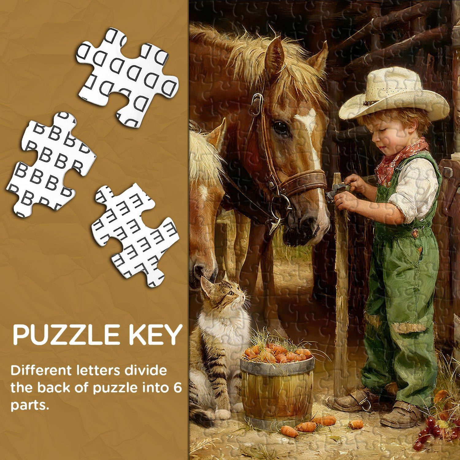 Puzzle Enfantin Pâturage Vie 1000 Pièces