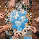 Cat Cat Watching Jigsaw Puzzle 1000 Pieces