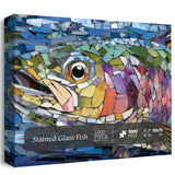Puzzle di pesce in vetro colorato 1000 pezzi