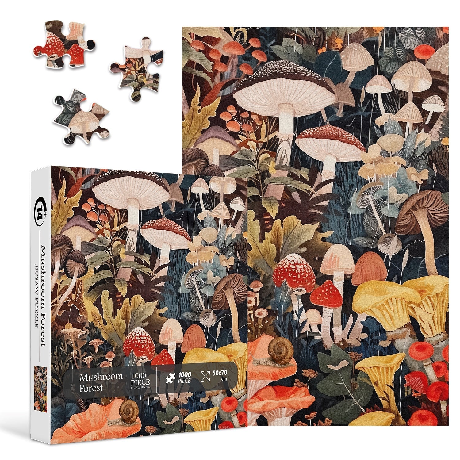 Puzzle de puzzle de la forêt de champignons 1000 pièces