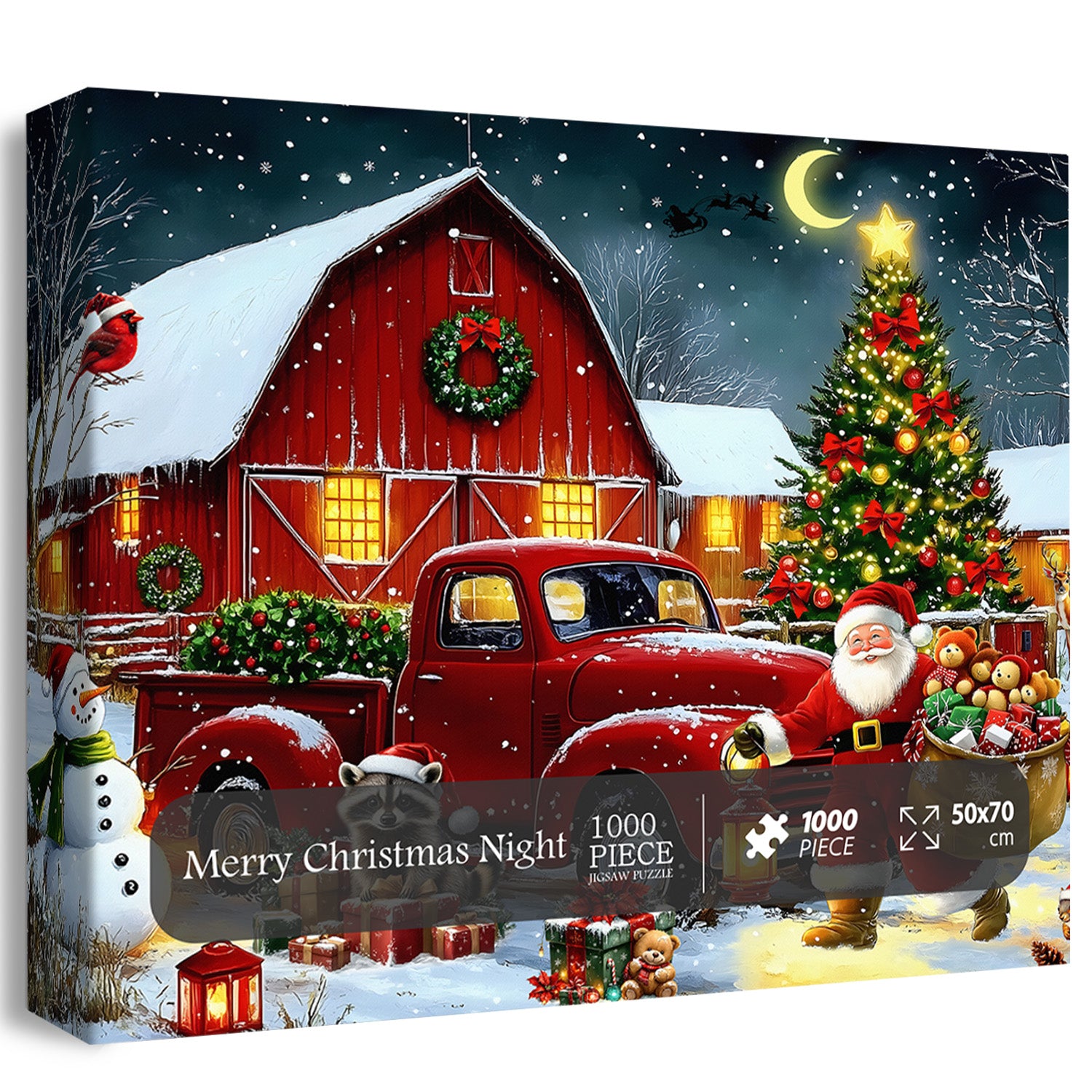 Buon natale notturno puzzle puzzle 1000 pezzi
