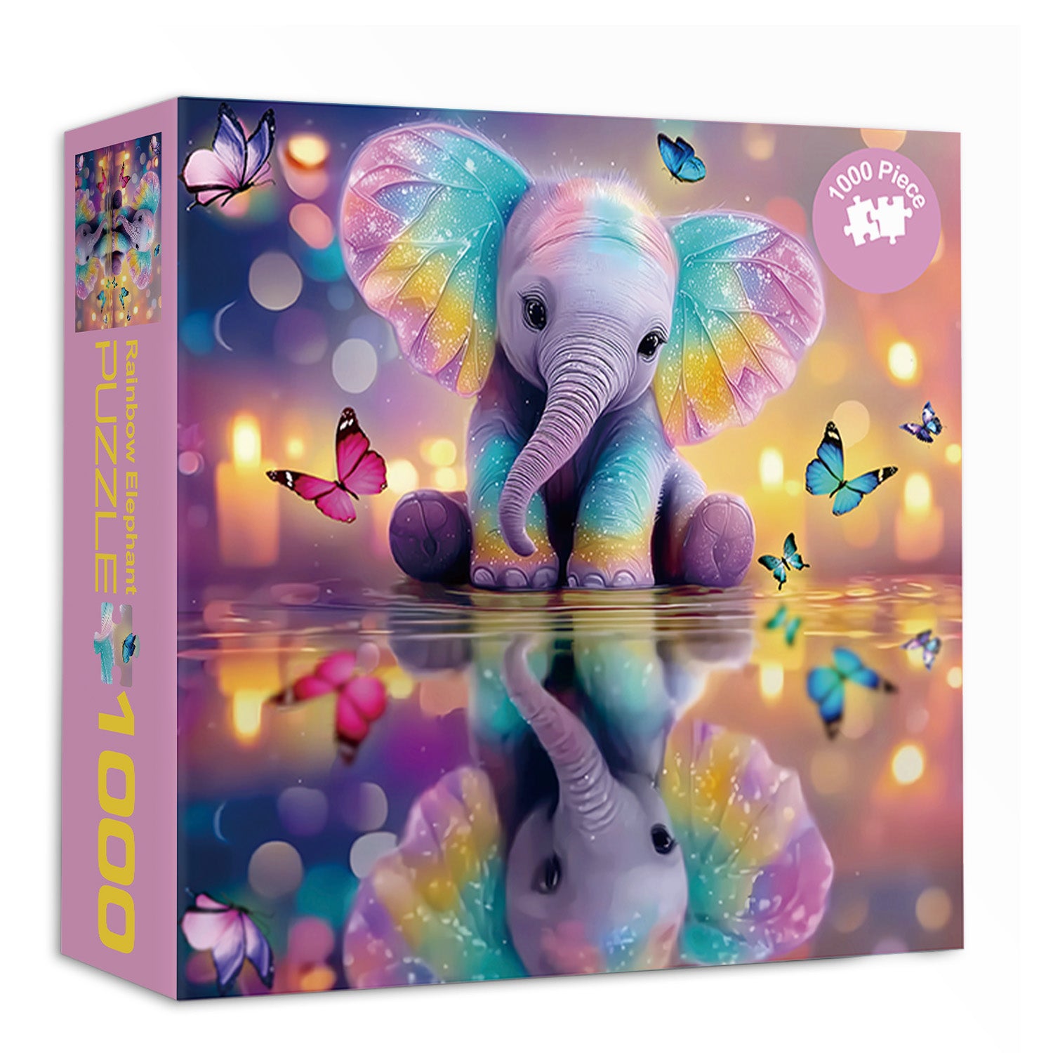 Rainbow Elephant Jigsaw Puzzle 1000 Piezas