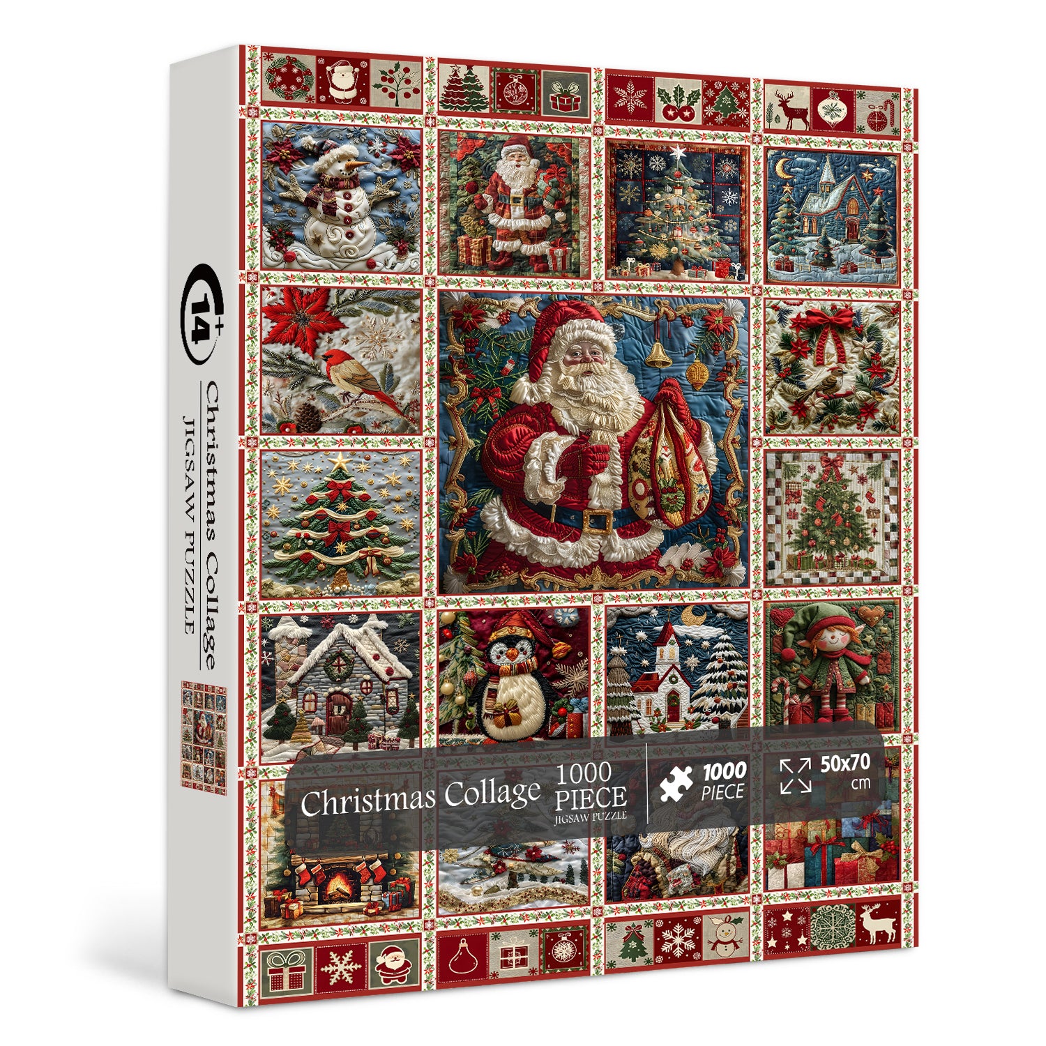 Collage de Noël Puzzle 1000 pièces 1000 pièces