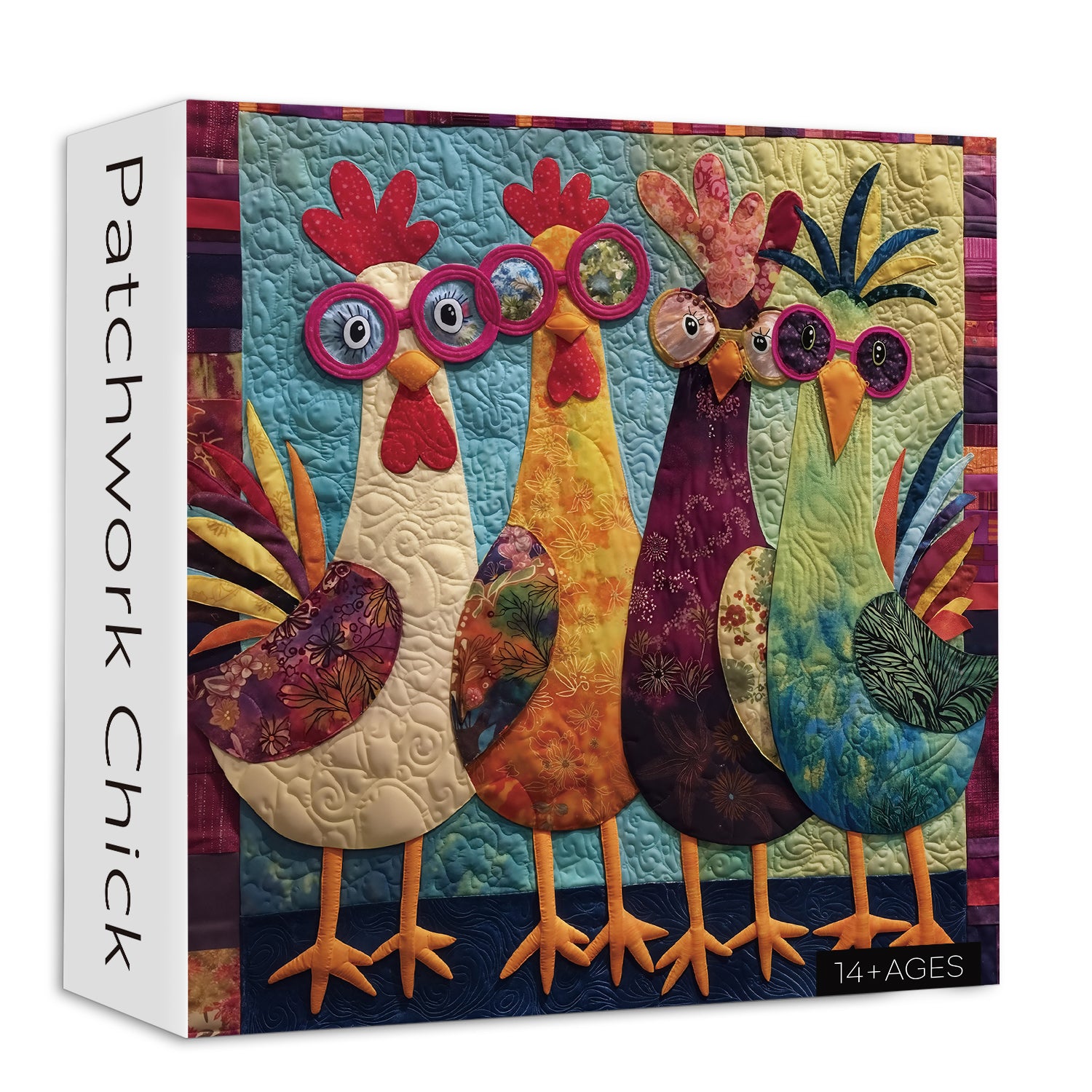 Patchwork Chick Jigsaw Puzzle 1000 Pieces