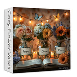Gemütliche Blumenvasen Puzzle 1000 Stücke