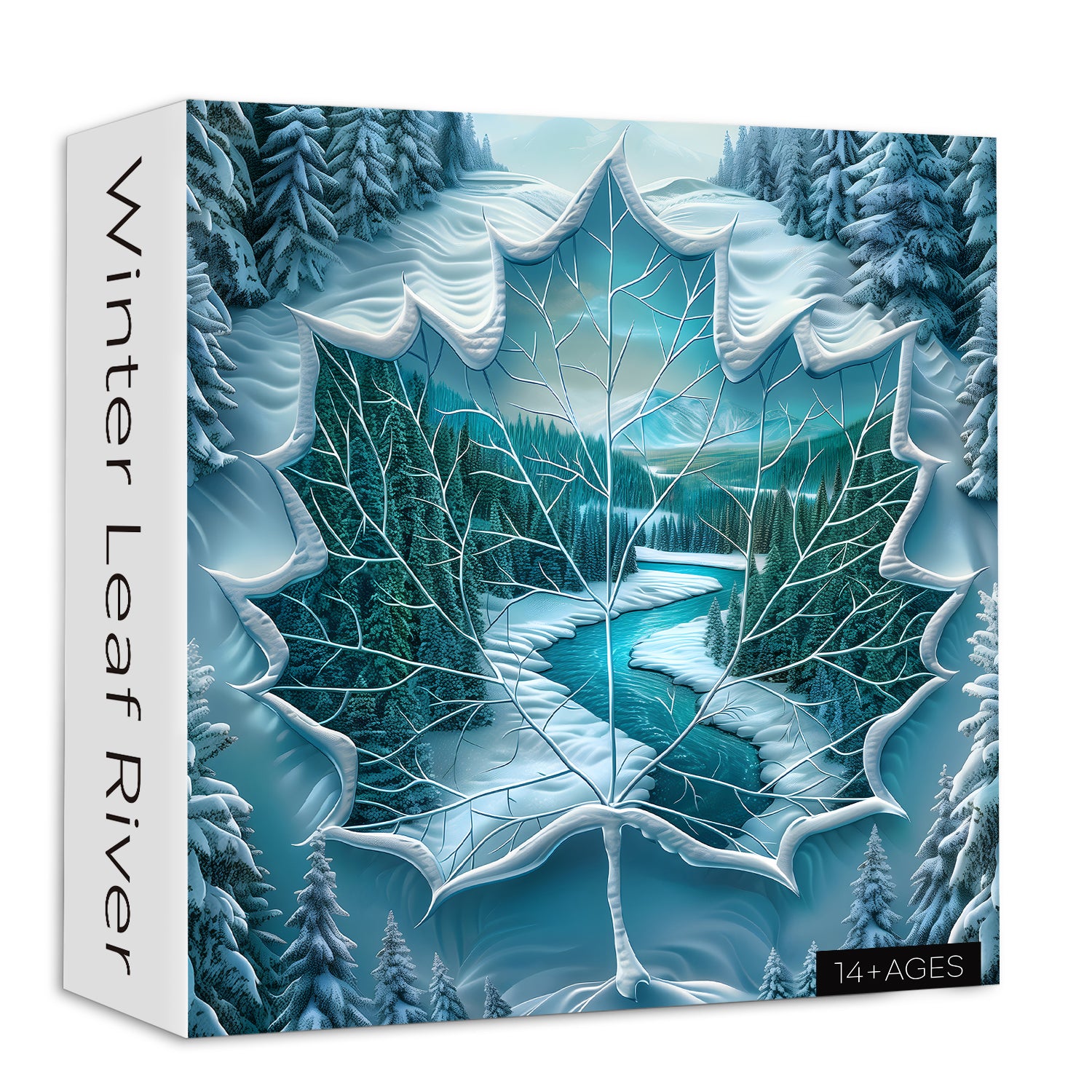Winter Leaf River puzzle puzzle 1000 pezzi