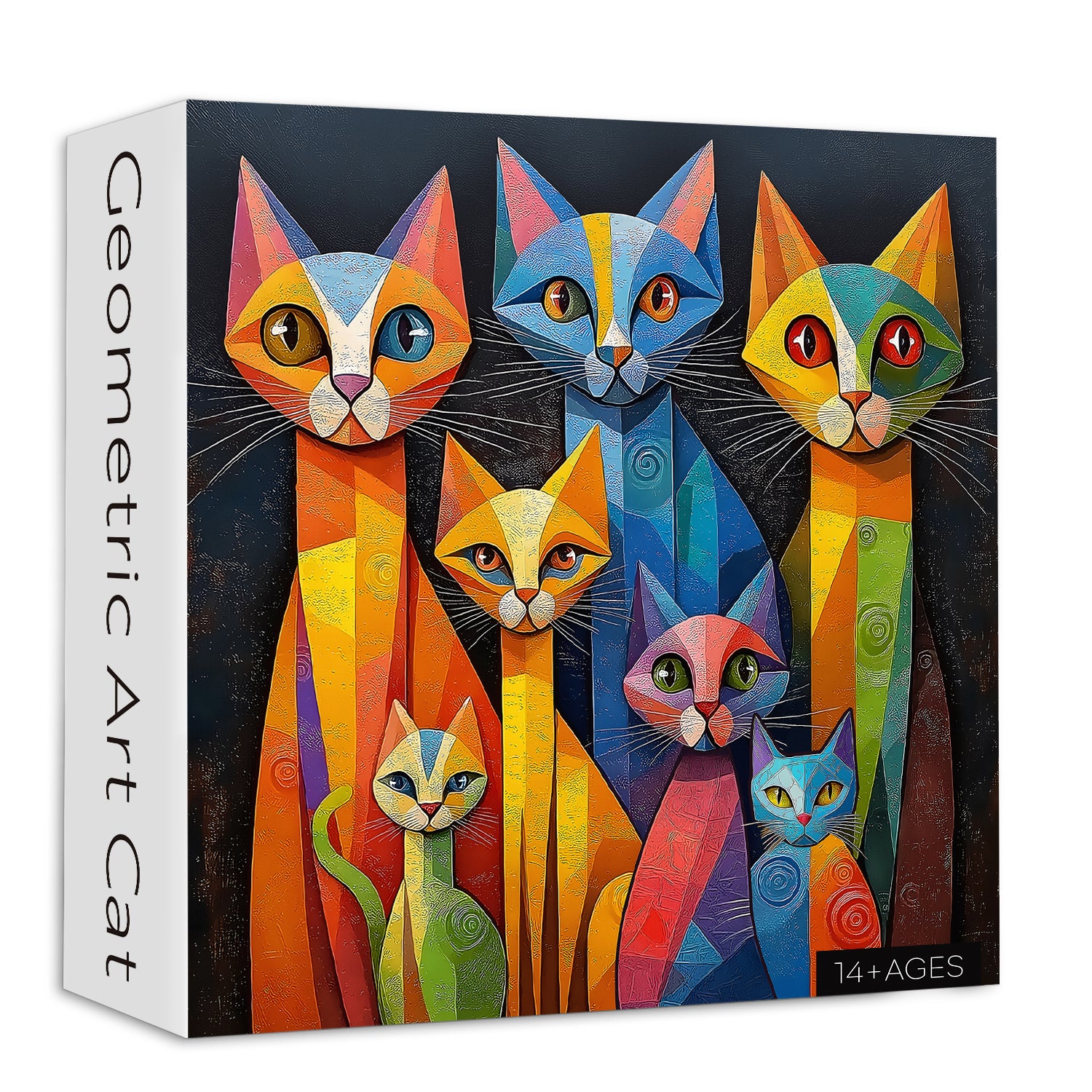 Pun puzzle 1000 pezzi di geometrici per gatti art 1000 pezzi