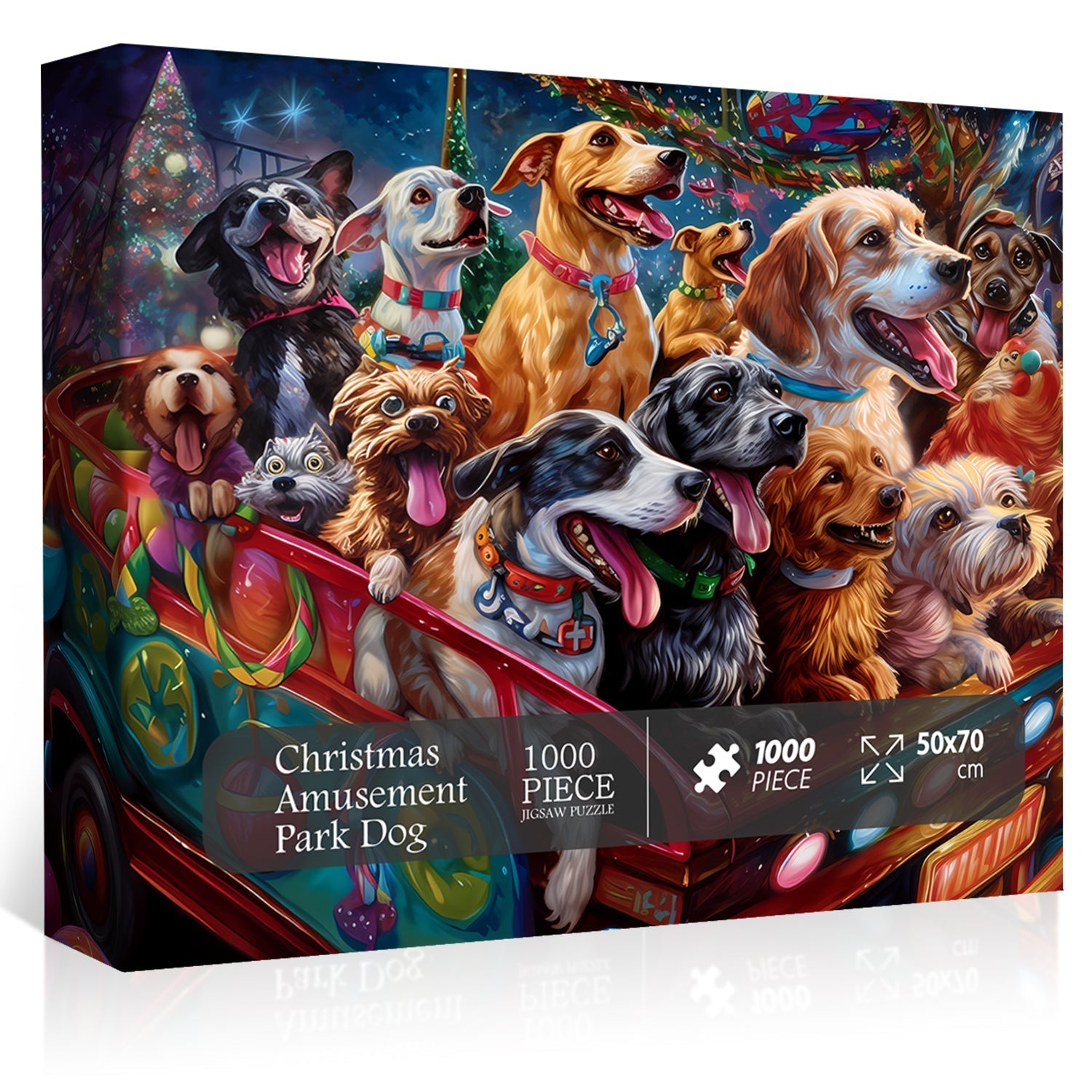 Parco divertimenti natalizi puzzle dogsaw puzzle 1000 pezzi