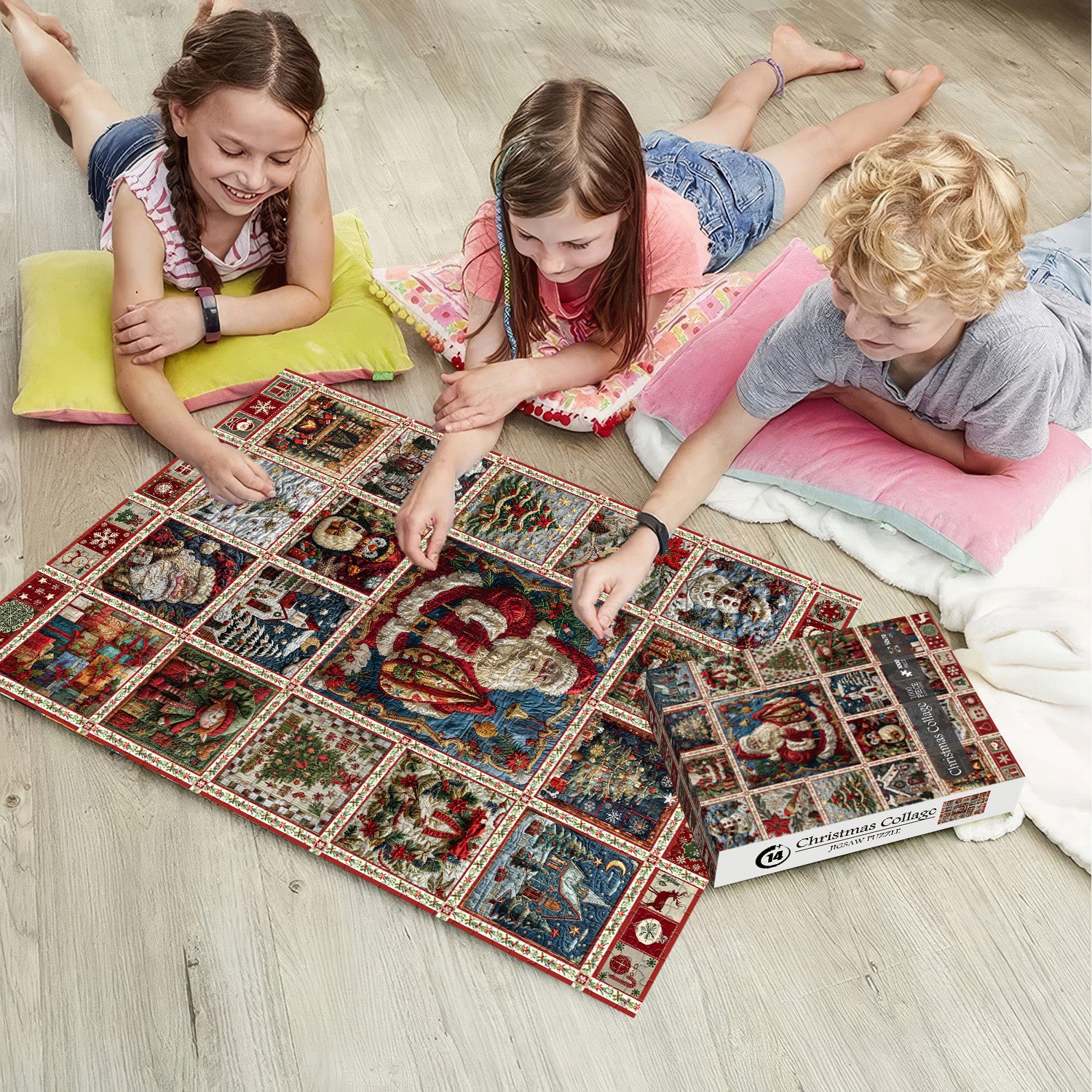 Collage de Noël Puzzle 1000 pièces 1000 pièces