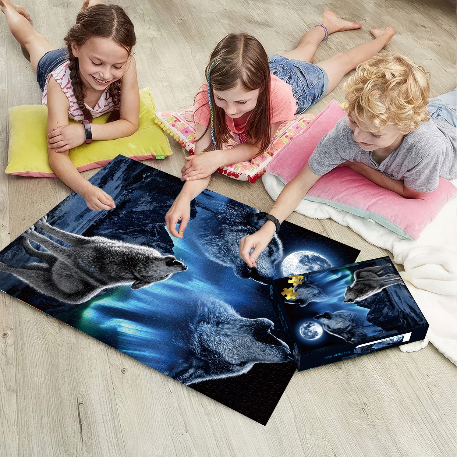Star Night Wolf Jigsaw Puzzle 1000 Pieces