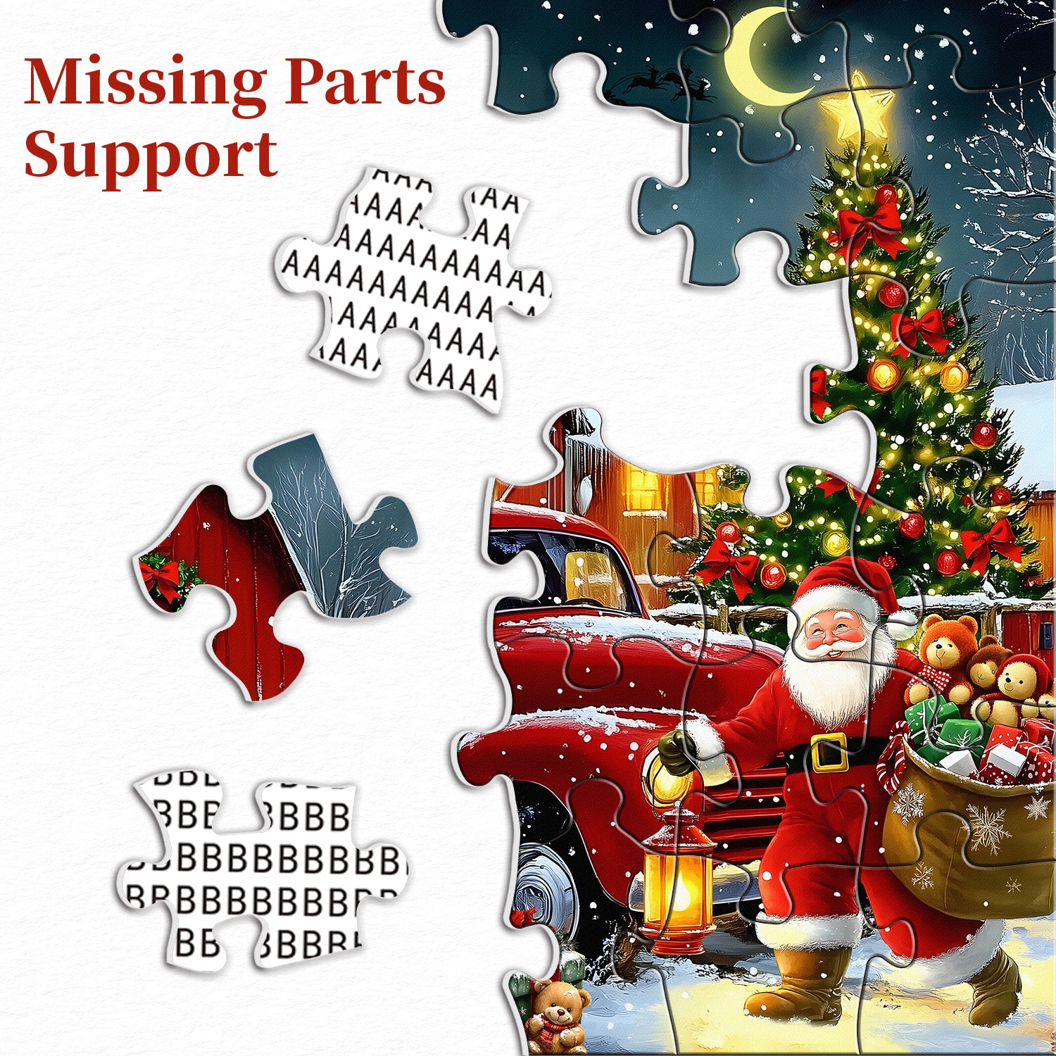 Buon natale notturno puzzle puzzle 1000 pezzi