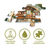 Puzzle da puzzle di tè gnome 1000 pezzi