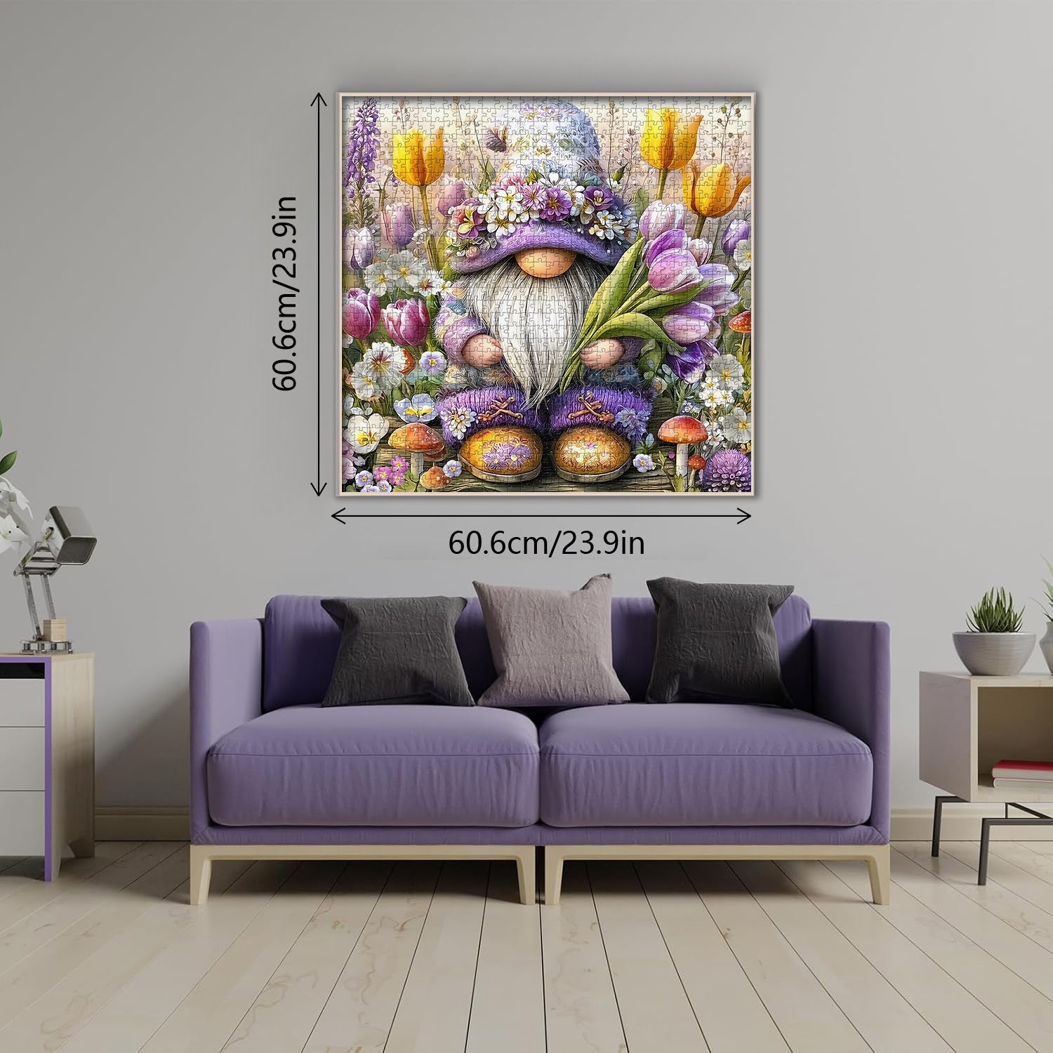 Puzzle floral gnome puzzle 1000 pièces