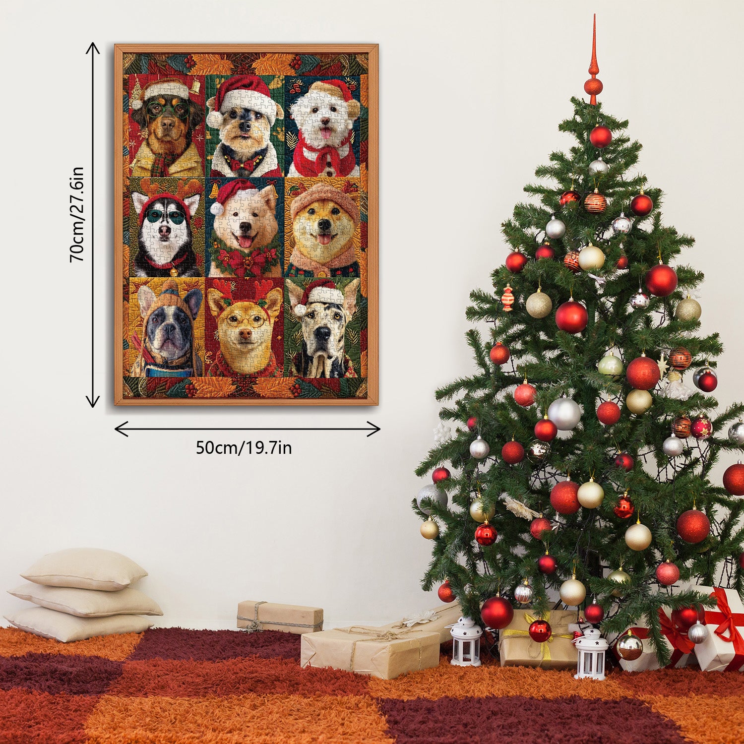 Cani natalizi puzzle puzzle 1000 pezzi