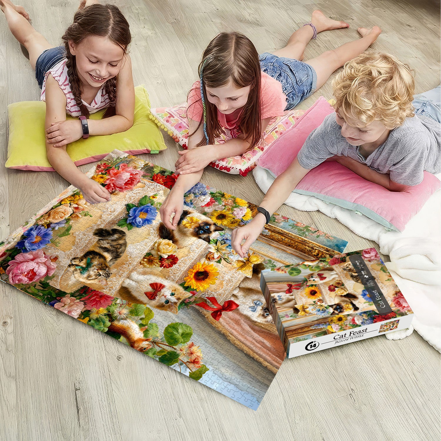 Cat Feast Jigsaw Puzzle 1000 Pieces