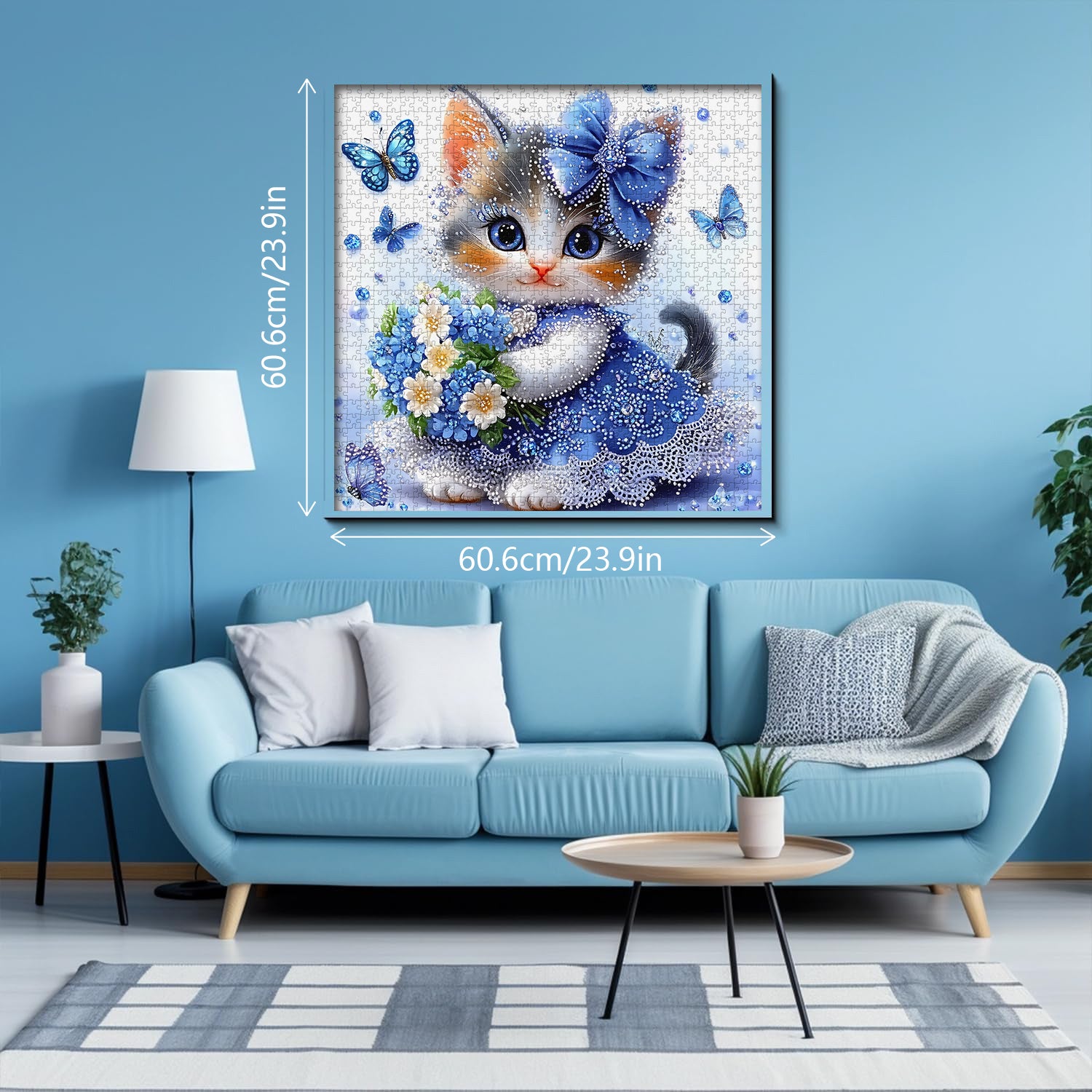 Puzzle del gattino zaffiro da 1000 pezzi