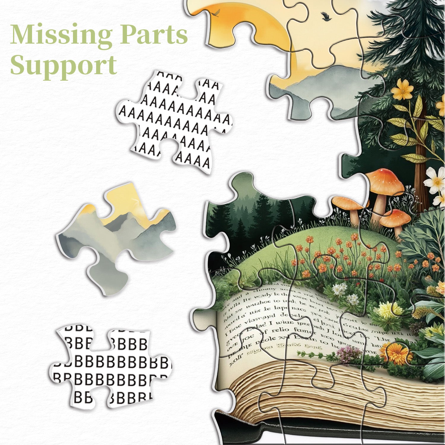 Pages fantaisistes puzzle 1000 pièces