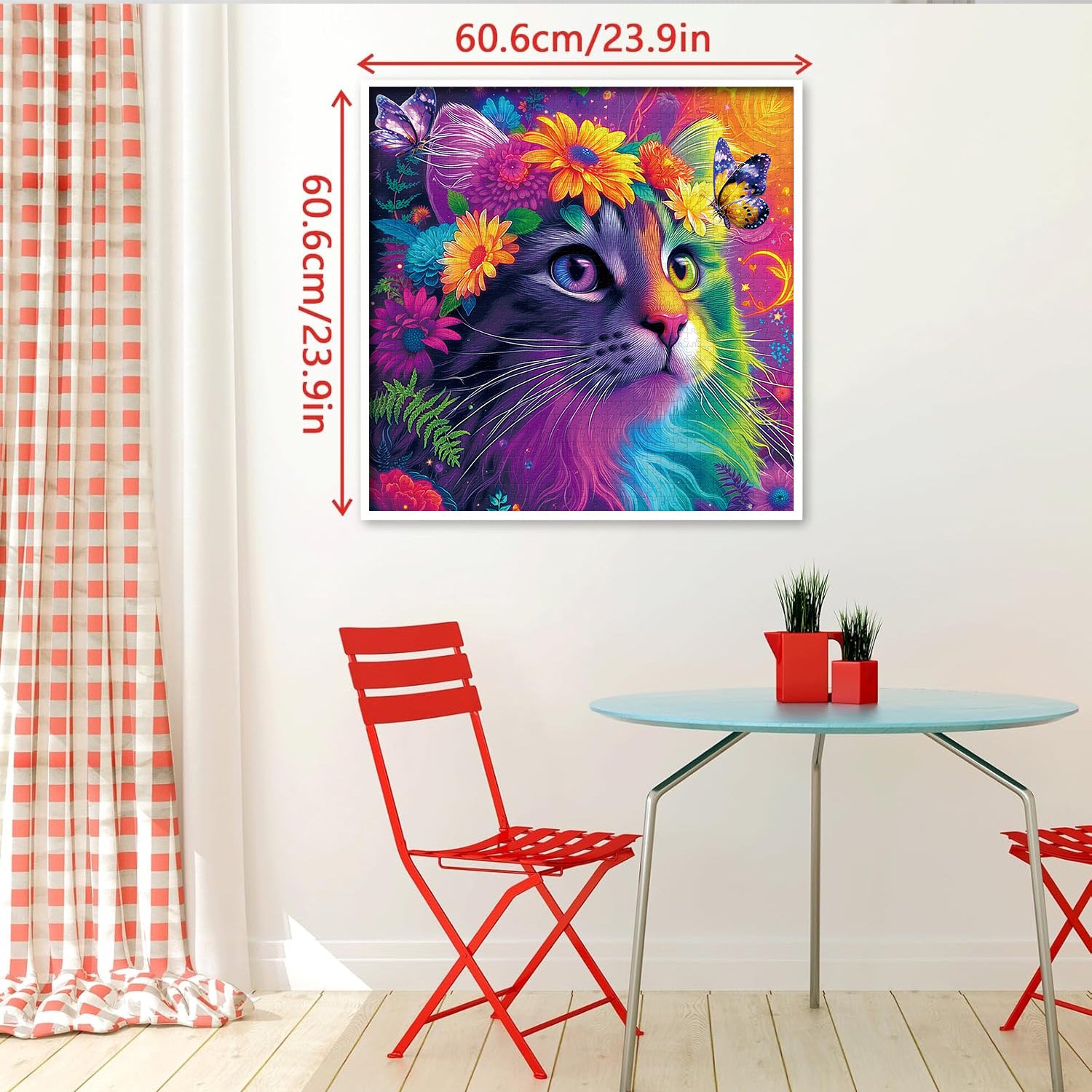 Puzzle gatto iridescente puzzle 1000 pezzi