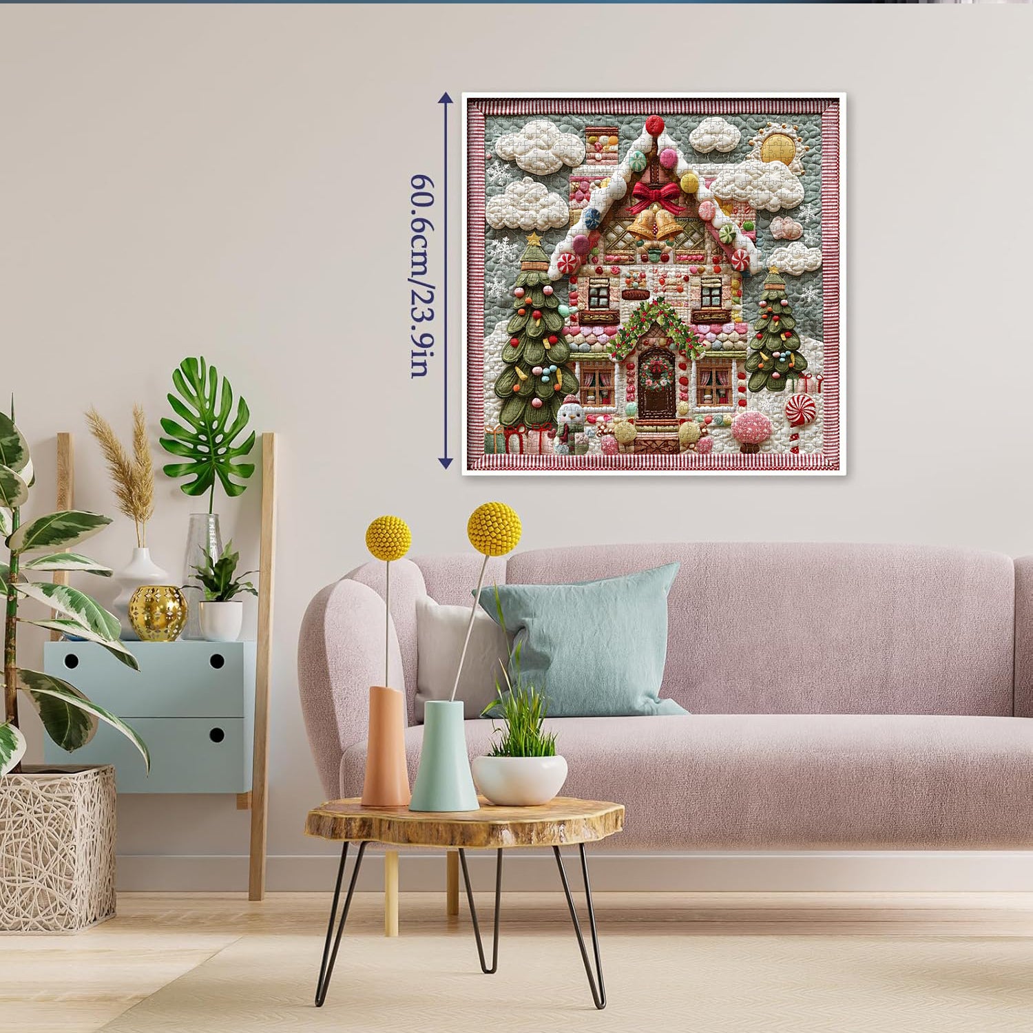 Candy Gingerbread House Jigsaw Puzzle 1000 Pieces