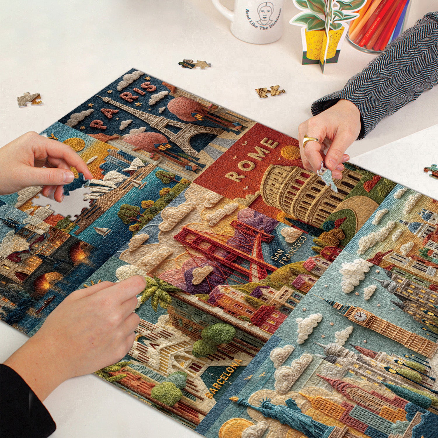 Puzzle di viaggi d'arte 1000 pezzi