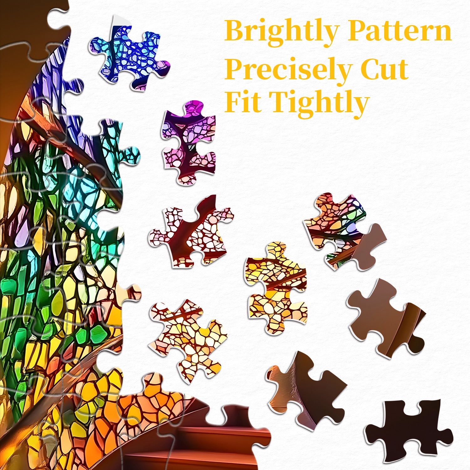 Passi di alberi leggeri puzzle puzzle 1000 pezzi