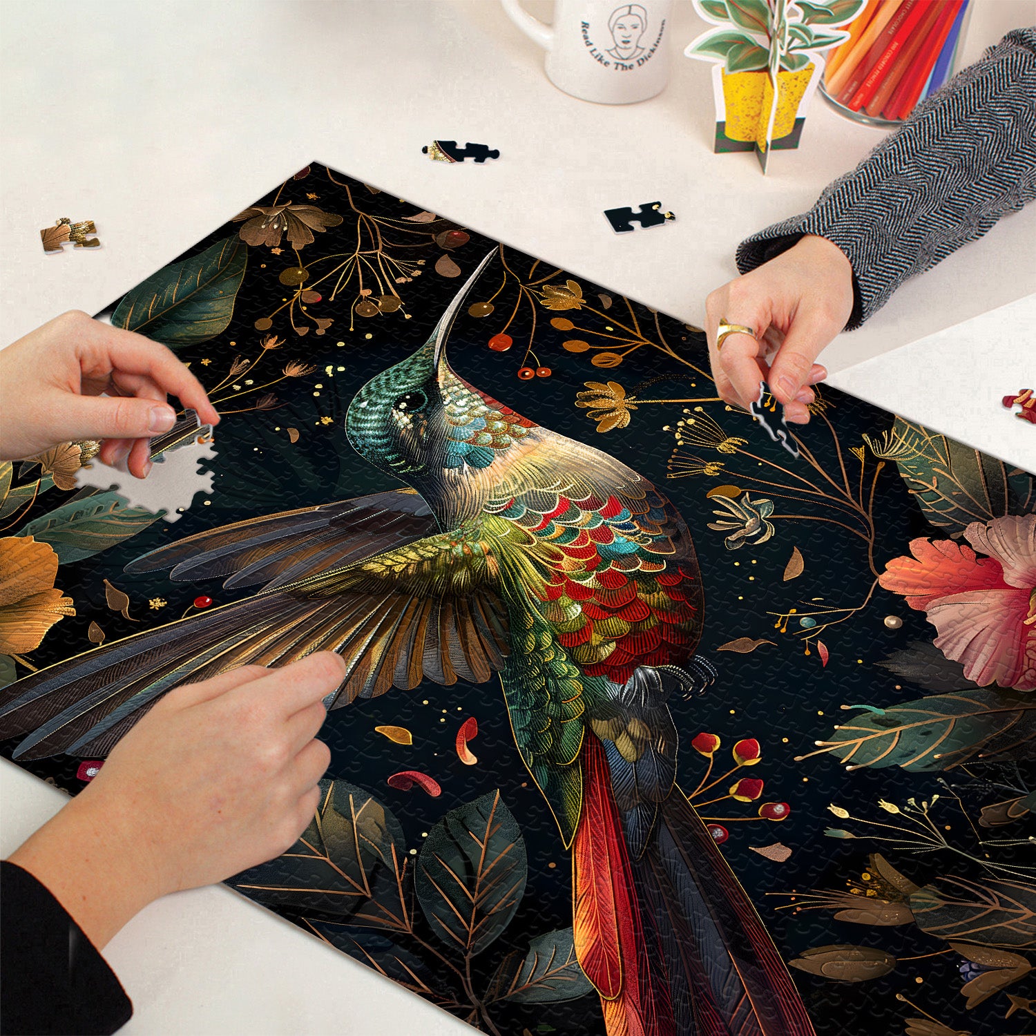 Vivid Hummingbird Jigsaw Puzzle 1000 Pieces