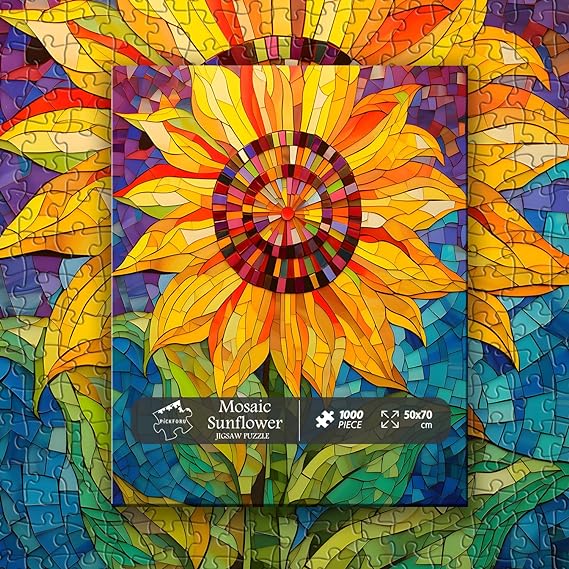 Rompecabezas de girasol de mosaico 1000 piezas