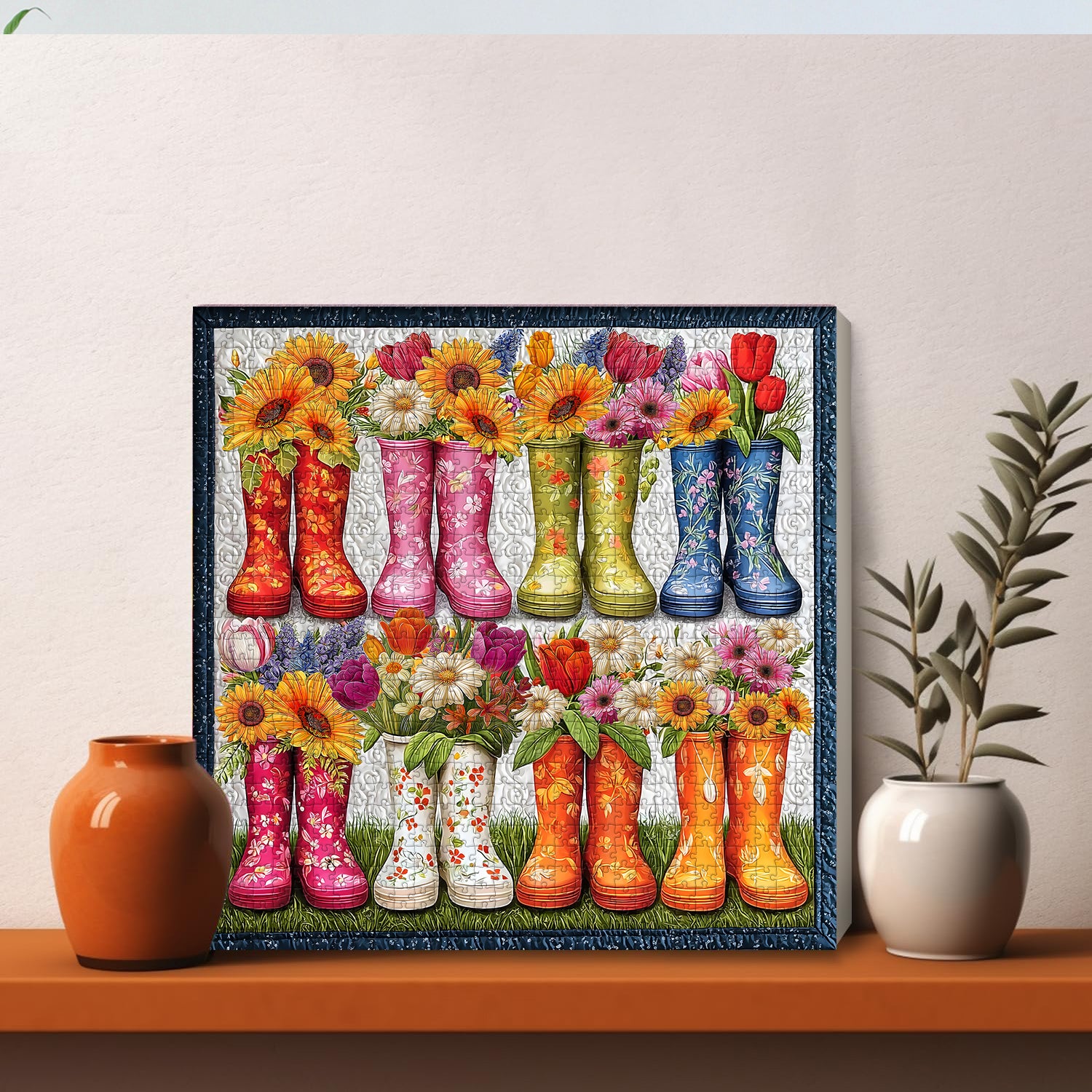 Stivali floreali puzzle puzzle 1000 pezzi