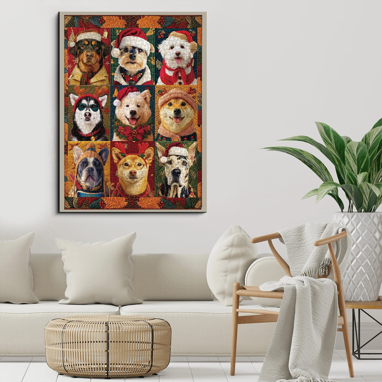 Cani natalizi puzzle puzzle 1000 pezzi