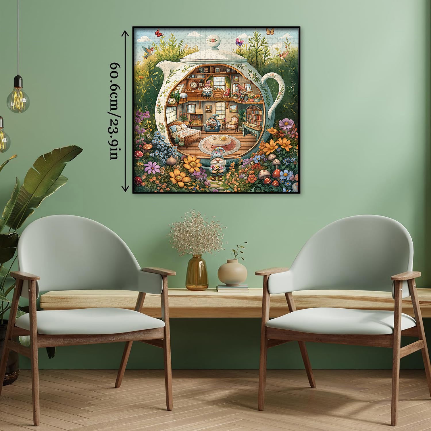 Puzzle da puzzle di tè gnome 1000 pezzi