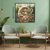 Puzzle da puzzle di tè gnome 1000 pezzi