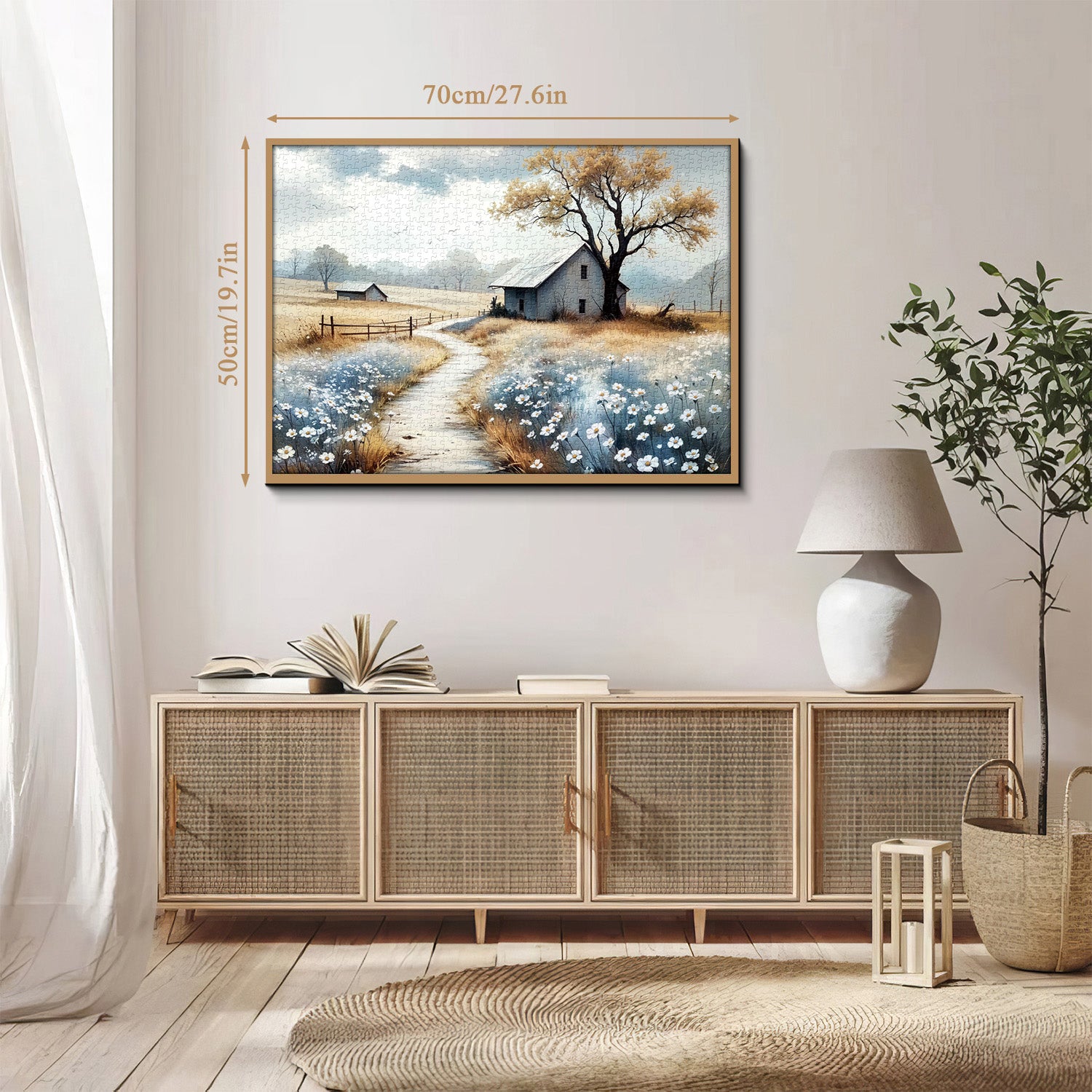 Scenario di campo puzzle puzzle 1000 pezzi