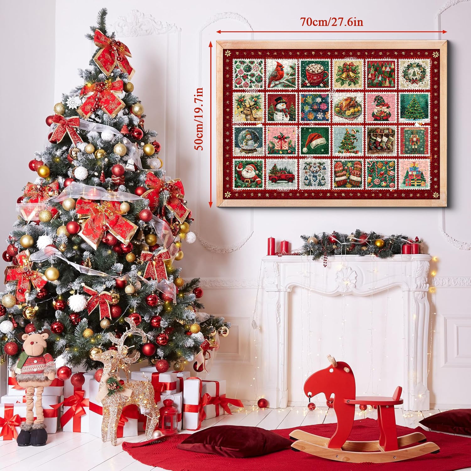 Stamps natalizio puzzle puzzle 1000 pezzi