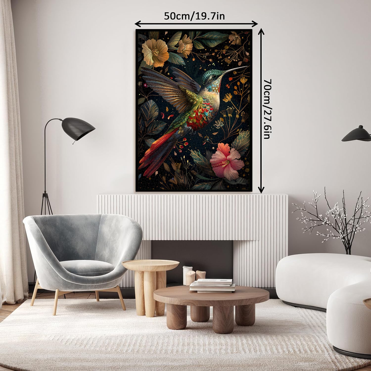 Vivid Hummingbird Jigsaw Puzzle 1000 Pieces