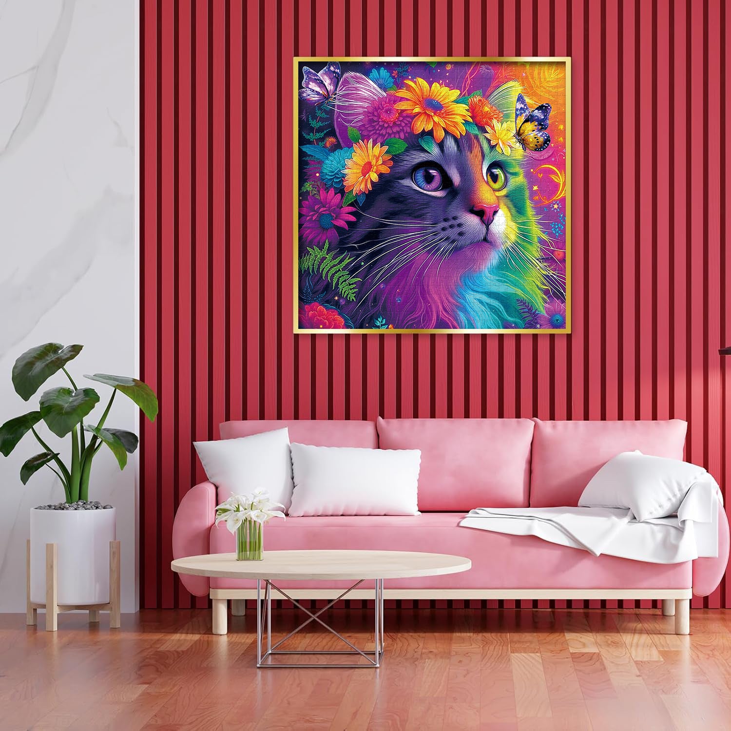 Puzzle gatto iridescente puzzle 1000 pezzi
