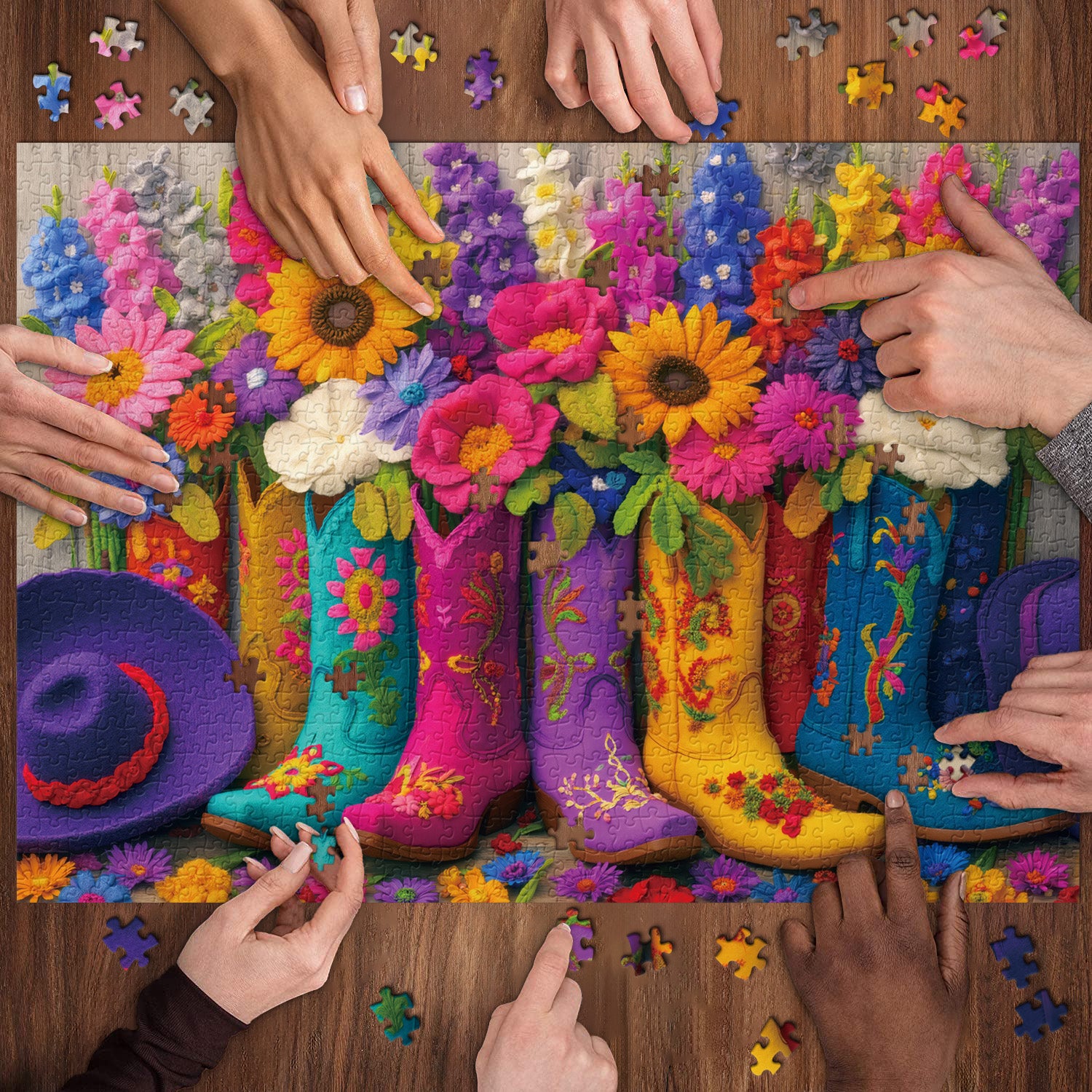 Petali vibranti puzzle puzzle 1000 pezzi