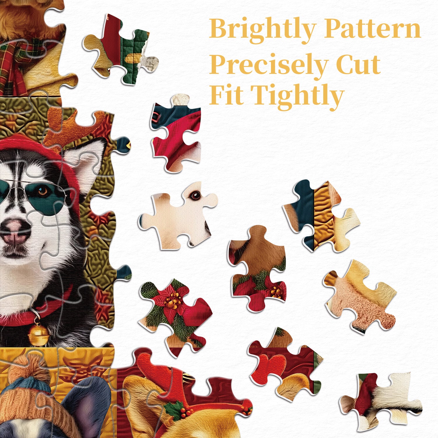 Cani natalizi puzzle puzzle 1000 pezzi