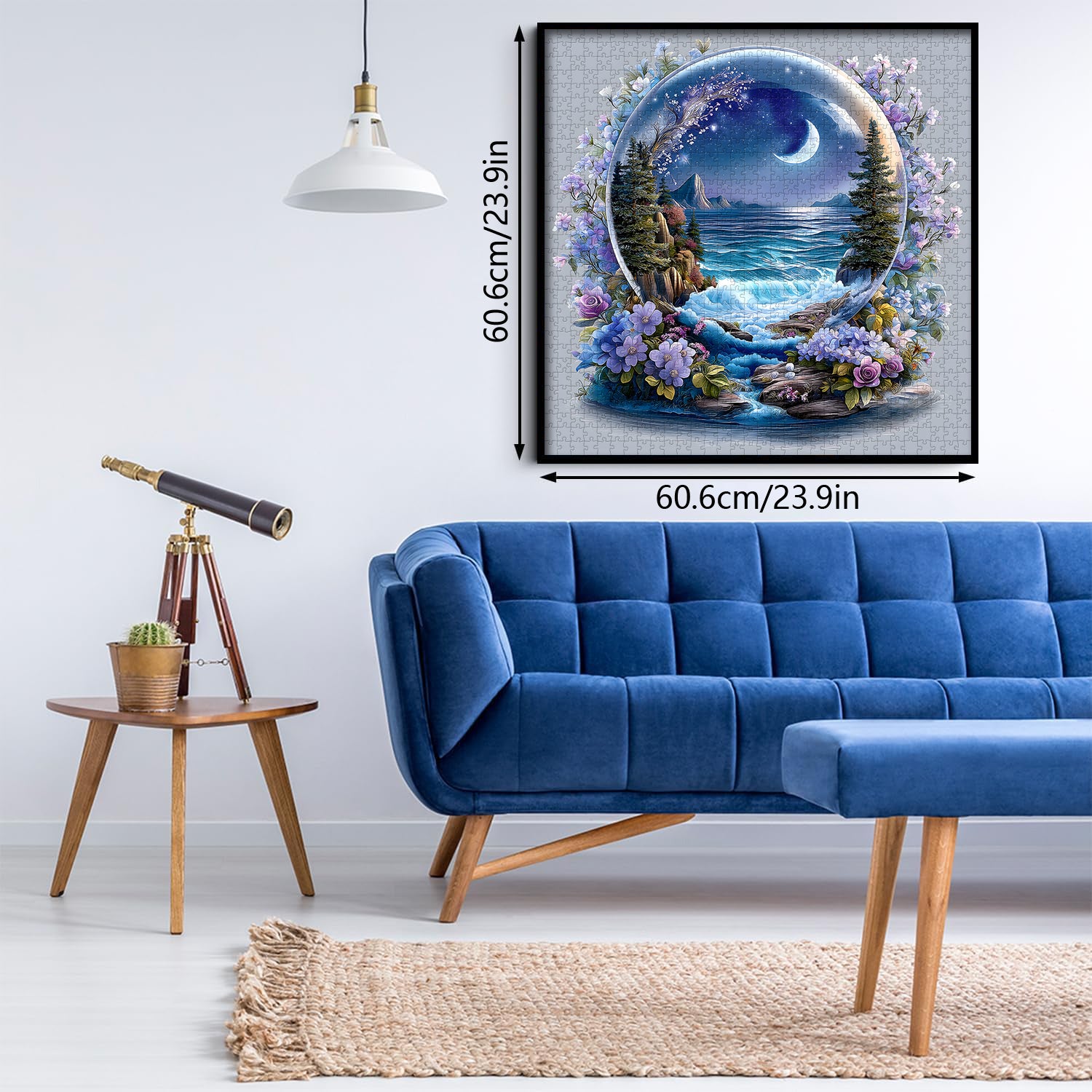 Puzzle con sfera di cristallo Sea Moon, 1000 pezzi